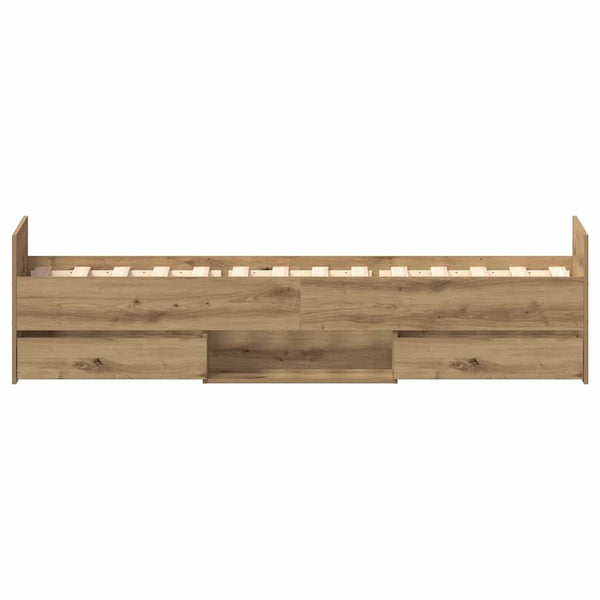 Bettrahmen Artisan-Eiche 193x78 cm