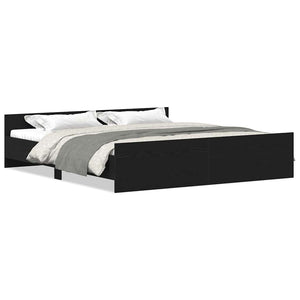 Bettgestell Schwarze Eiche 180x200 cm
