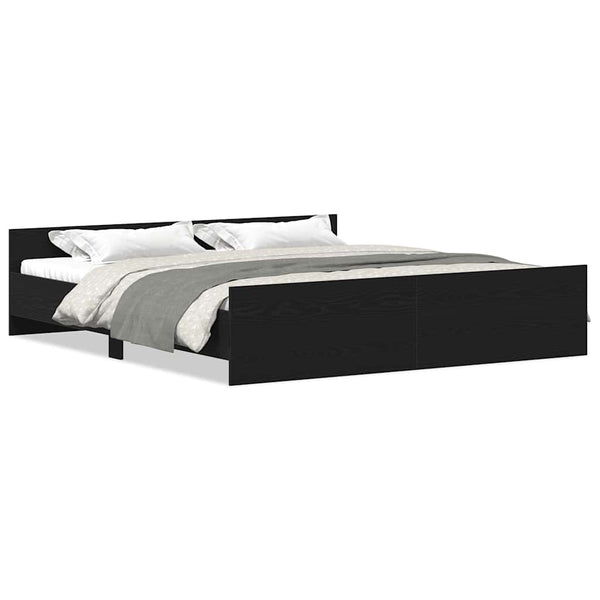 Bettgestell Schwarze Eiche 180x200 cm