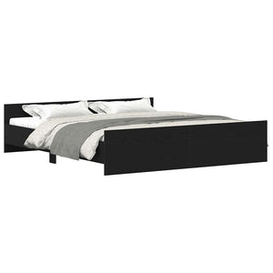 Bettgestell Schwarze Eiche 180x200 cm