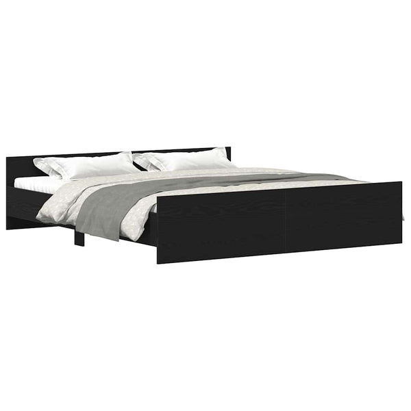 Bettgestell Schwarze Eiche 180x200 cm