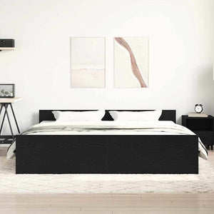 Bettgestell Schwarze Eiche 180x200 cm