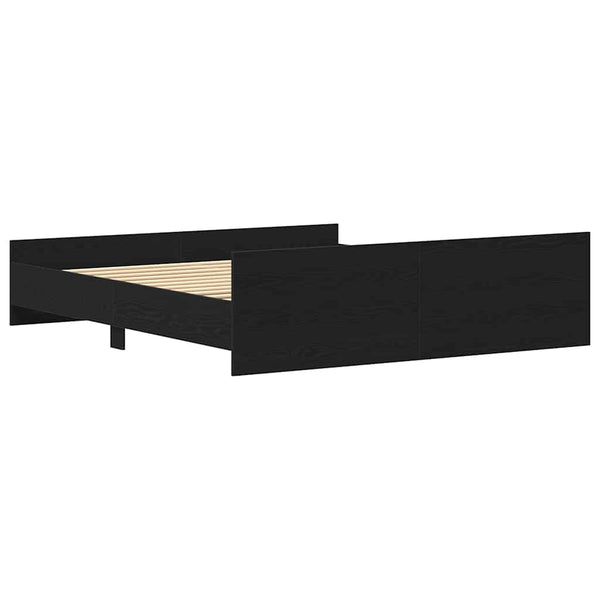 Bettgestell Schwarze Eiche 180x200 cm