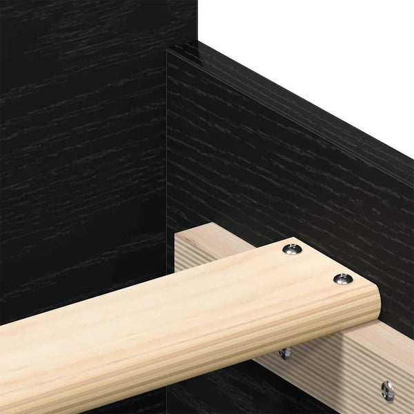 Bettgestell Schwarze Eiche 180x200 cm