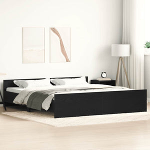 Bettgestell Schwarze Eiche 180x200 cm