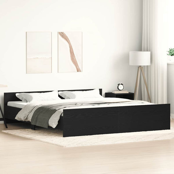 Bettgestell Schwarze Eiche 180x200 cm