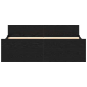 Bettgestell 135x190 cm Schwarz Eichen-Optik