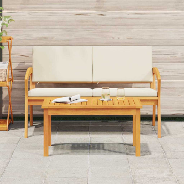 Akazien Couchtisch Massivholz Öl-Natur