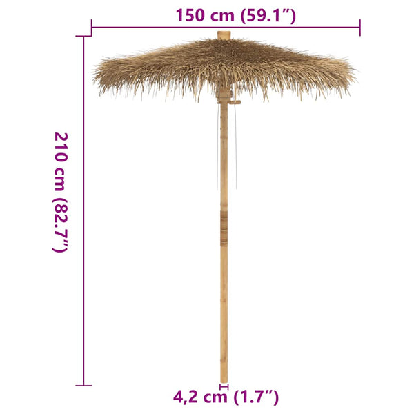 Tiki-Schirm Bananenblatt 150cm