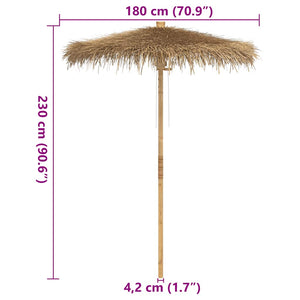 Tiki-Schirm Bananenblatt 180cm