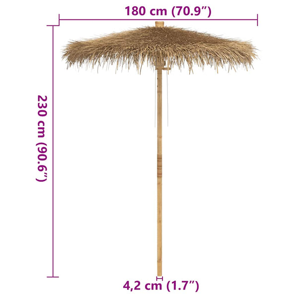 Tiki-Schirm Bananenblatt 180cm