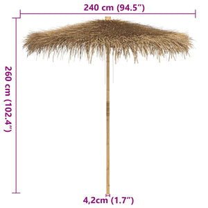 Tiki-Schirm Bananenblatt 240cm