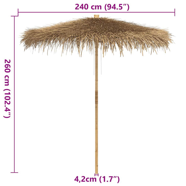 Tiki-Schirm Bananenblatt 240cm