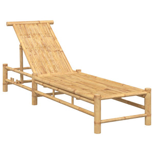 vidaXL Bain de soleil 55x199x30 cm bambou