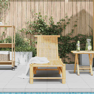 vidaXL Bain de soleil 55x199x30 cm bambou
