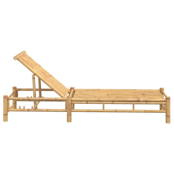 vidaXL Bain de soleil 55x199x30 cm bambou