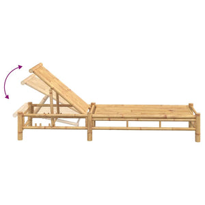 vidaXL Bain de soleil 55x199x30 cm bambou