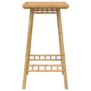 Quadratischer Garten-Bartisch aus Bambus, 55x55 cm