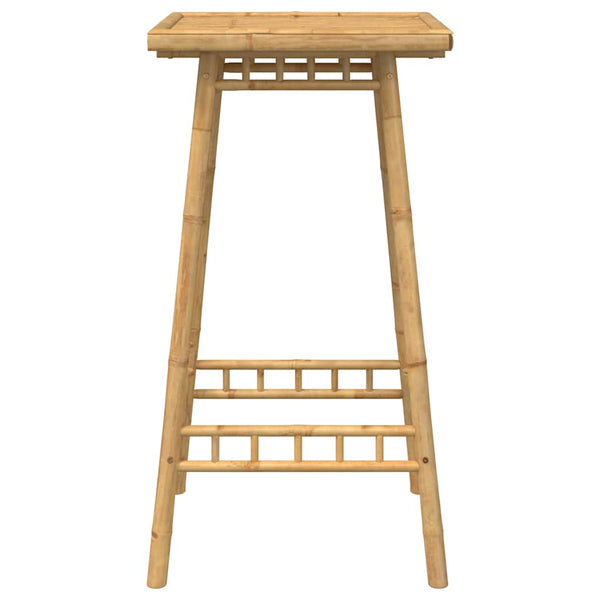 Quadratischer Garten-Bartisch aus Bambus, 55x55 cm