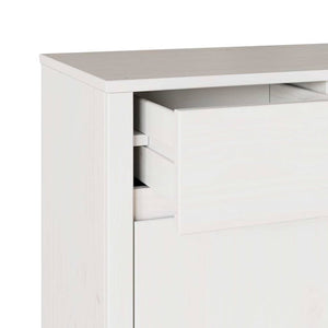 Weißes Kiefer Sideboard Drammen, 114 cm