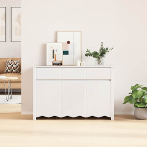 Weißes Kiefer Sideboard Drammen, 114 cm