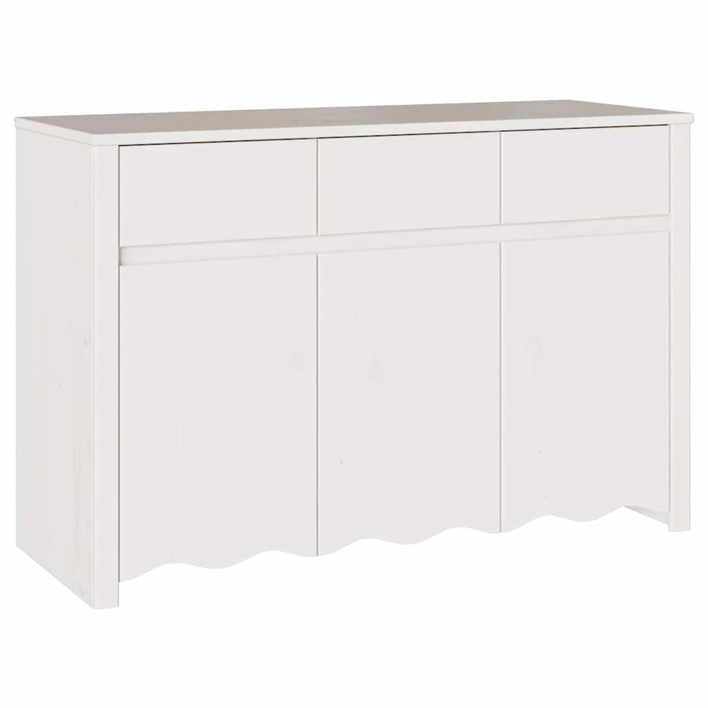Weißes Kiefer Sideboard Drammen, 114 cm