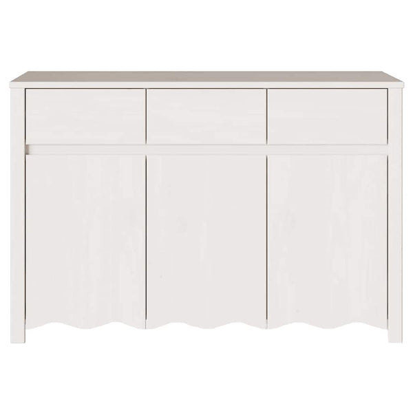Weißes Kiefer Sideboard Drammen, 114 cm