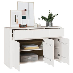 Weißes Kiefer Sideboard Drammen, 114 cm