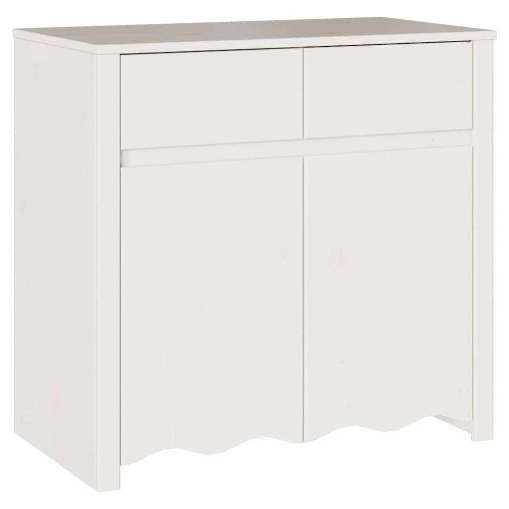 Sideboard Drammen Weiß Kiefer Massivholz