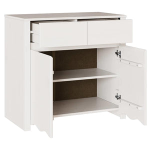 Sideboard Drammen Weiß Kiefer Massivholz