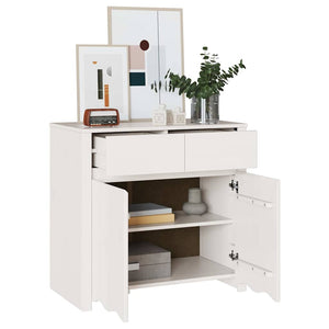 Sideboard Drammen Weiß Kiefer Massivholz