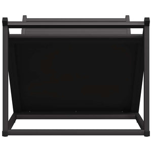vidaXL Range-bûches noir 70x43x34,5 cm Acier laminé à froid