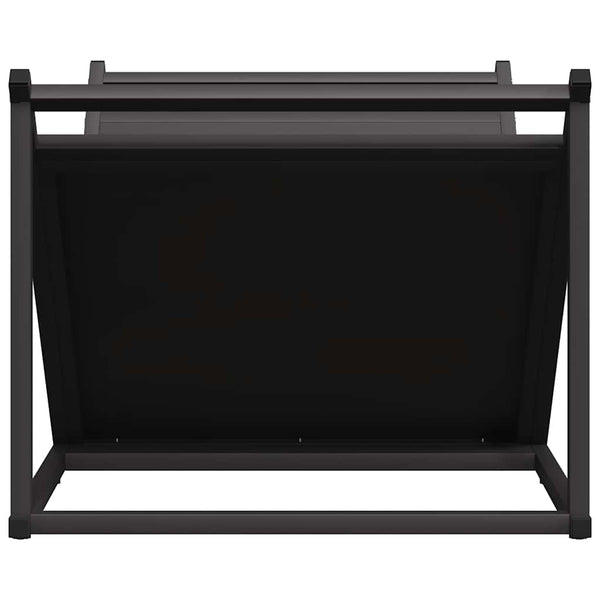 vidaXL Range-bûches noir 70x43x34,5 cm Acier laminé à froid