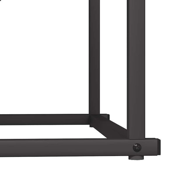 vidaXL Range-bûches noir 70x43x34,5 cm Acier laminé à froid