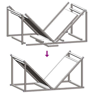 Weißes Kaminholzregal aus Stahl 70x43x34,5 cm