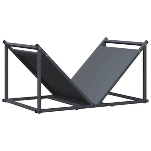Anthrazit Brennholzregal Stahl 70x43x34,5 cm