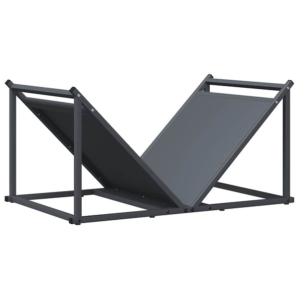 Anthrazit Brennholzregal Stahl 70x43x34,5 cm