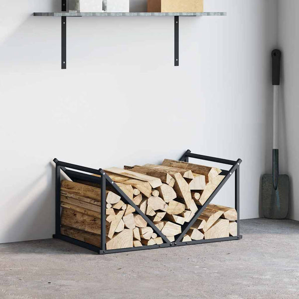 Anthrazit Brennholzregal Stahl 70x43x34,5 cm