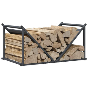 Anthrazit Brennholzregal Stahl 70x43x34,5 cm