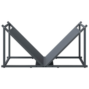 Anthrazit Brennholzregal Stahl 70x43x34,5 cm