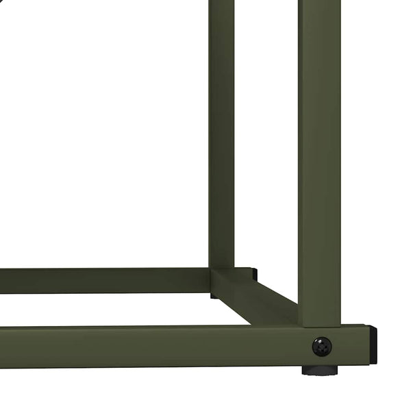 Brennholzregal Olivgrün Stahl 70x43x34,5cm