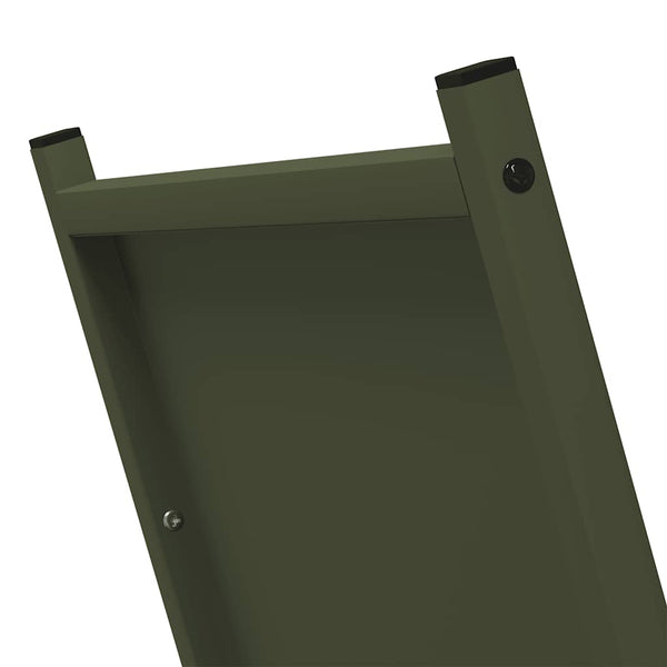 Brennholzregal Olivgrün Stahl 69,5x35x81cm