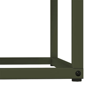 Brennholzregal Olivgrün Stahl 69,5x35x81cm