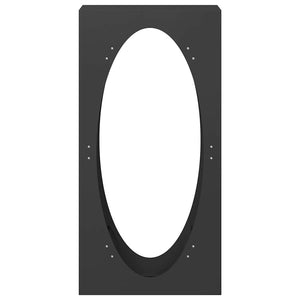 Brennholzregal Schwarz Stahl 50x100 cm