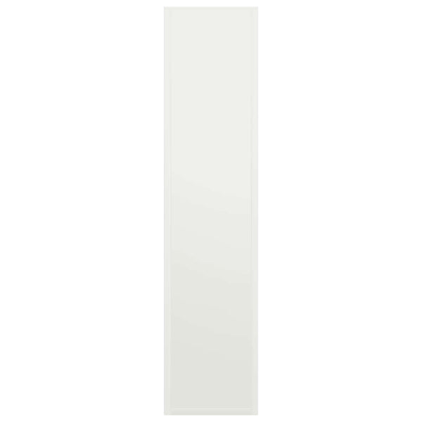Weißes Kaminholzregal aus Stahl 50x23x100 cm