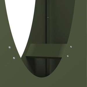 Kaminholzregal Olivgrün 50x23x100cm