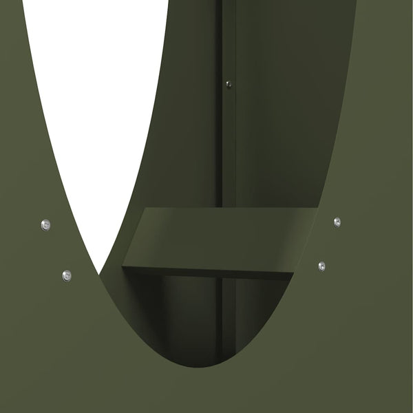 Kaminholzregal Olivgrün 50x23x100cm