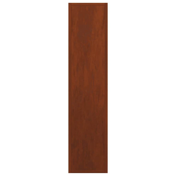 Brennholzregal aus wetterfestem Stahl 50x23x100 cm