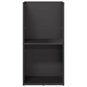 Brennholzregal Schwarz 40x30x80 cm