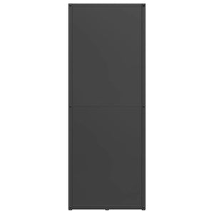Brennholzregal Schwarz 40x30x80 cm